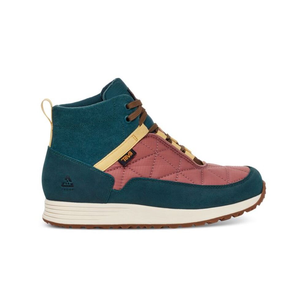 TEVA Womens Teal Antimicrobial Back Pull-Tab Reember Toe Wedge Hiking Boots 6 - Picture 2 of 2